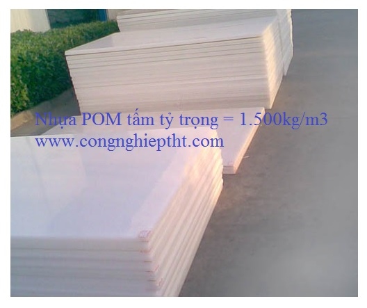 Nhựa POM tấm trắng - đen dày 10-50mmx1mx1m